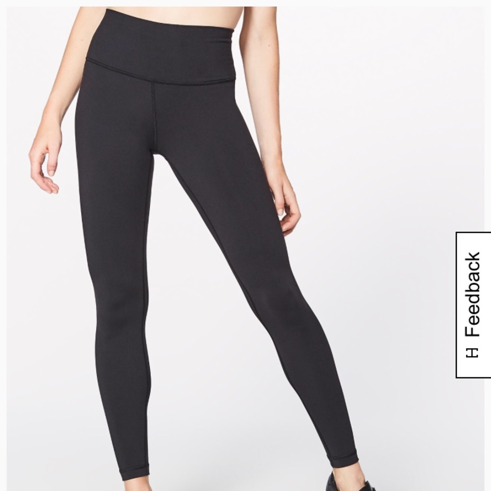 Lululemon Black Leggings. Gently worn. Size 8